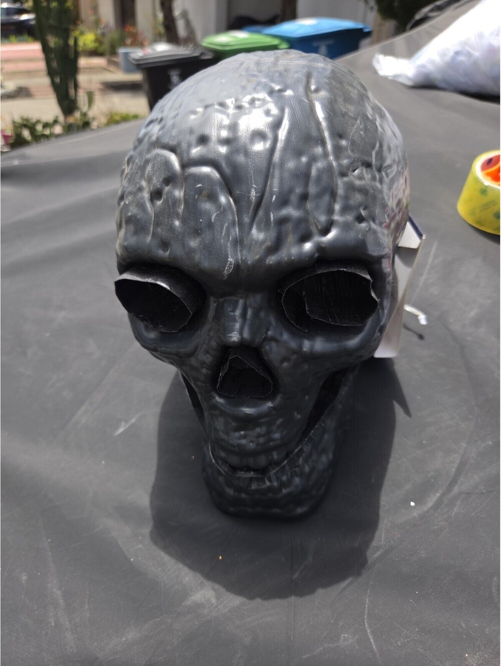 Fiber optic Light  Skeleton head Battery operated